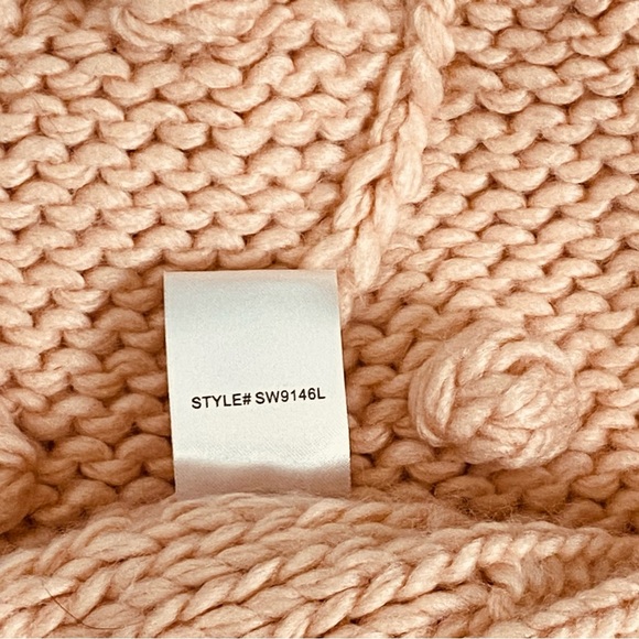 VICI Pom Pom Sweater Pink Balloon Sleeve size Small - Picture 8 of 8